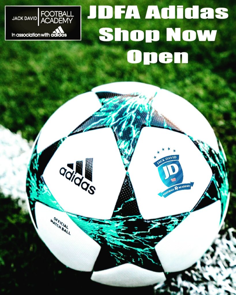 Jack David Football Academy JDFC Adidas Kit Now Open